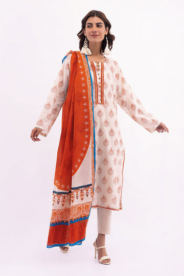 Ala22229 White Khaadi Summer Collection 2022 Online Shopping